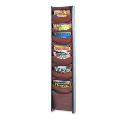 Safco® Solid Wood Wall-Mount Literature Display Rack