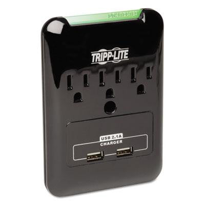 Tripp Lite Protect It!™ Three-Outlet, Two 2.1 Amp USB Surge Suppressor