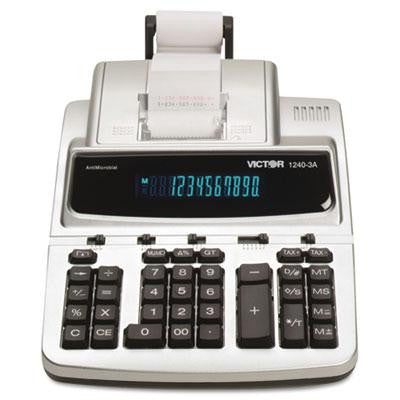 Victor® 1240-3A Commercial Printing Calculator with Built-in Antimicrobial Protection