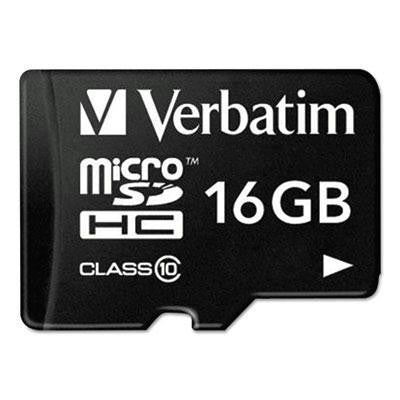 Verbatim® MicroSDHC Card with Adapter
