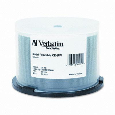 Verbatim® CD-RW DataLifePlus Printable Rewritable Disc