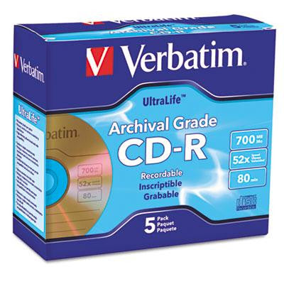Verbatim® CD-R Archival Grade Recordable Disc