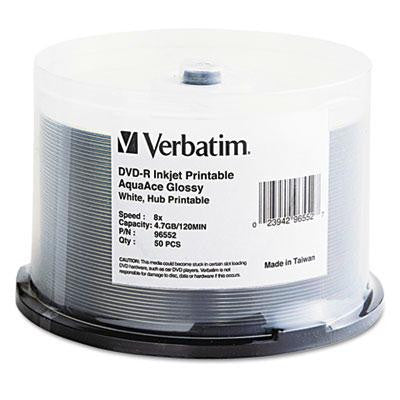 Verbatim® DVD-R AquaAce Printable Recordable Disc