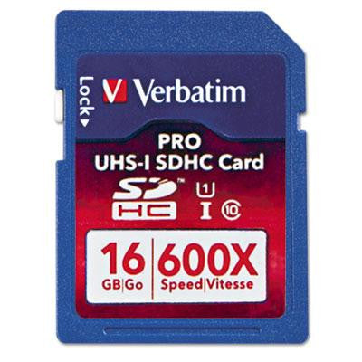 Verbatim® Pro 600X SDHC UHS-1 Memory Card