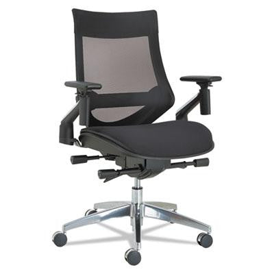 Alera&reg; EB-W Series Pivot Arm Multifunction Mesh Chair