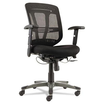 Alera&reg; Eon Series Multifunction Mid-Back Cushioned Mesh Chair