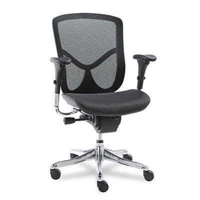 Alera&reg; EQ Series Ergonomic Multifunction Mid-Back Mesh Chair