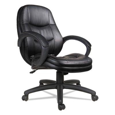 Alera&reg; PF Series Mid-Back Leather Office Chair