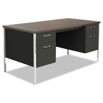 Alera&reg; Double Pedestal Steel Desk