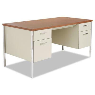 Alera&reg; Double Pedestal Steel Desk