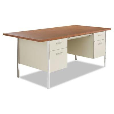 Alera&reg; Double Pedestal Steel Desk