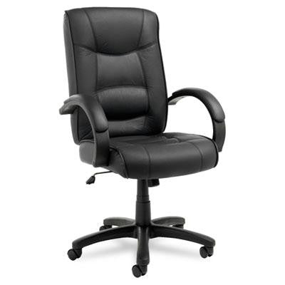 Alera&reg; Strada Series High-Back Swivel-Tilt Top-Grain Leather Chair