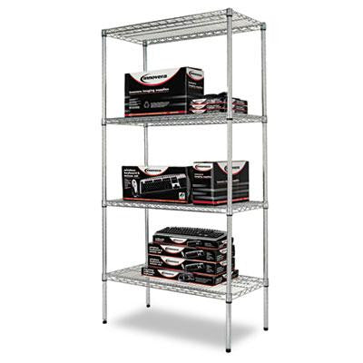 Alera&reg; Industrial Heavy-Duty Wire Shelving Starter Kit