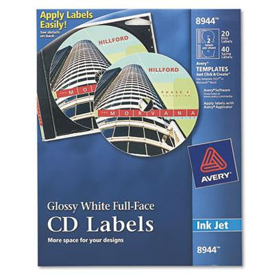 Avery&reg; Inkjet Full Face CD Labels