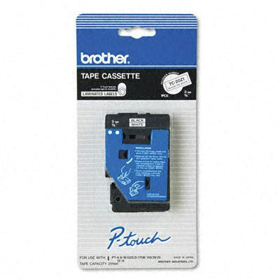 Brother P-Touch&reg; TC Series Standard Adhesive Laminated Labeling Tape