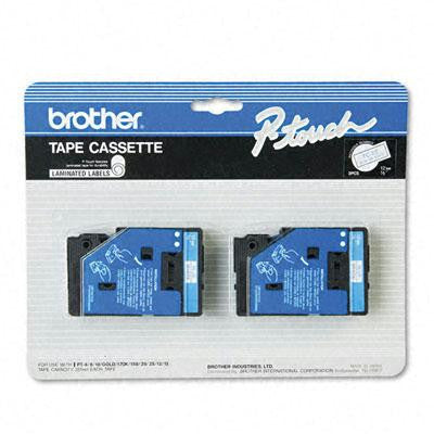 Brother P-Touch&reg; TC Series Standard Adhesive Laminated Labeling Tape