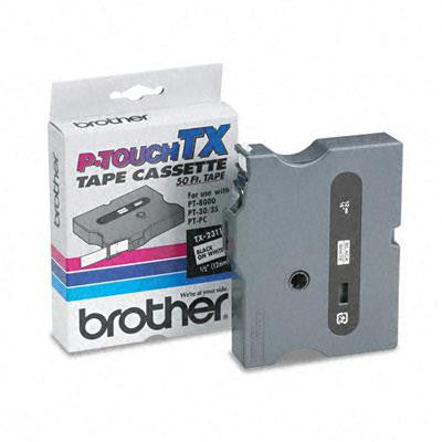 Brother P-Touch&reg; TX Series Standard Adhesive Laminated Labeling Tape