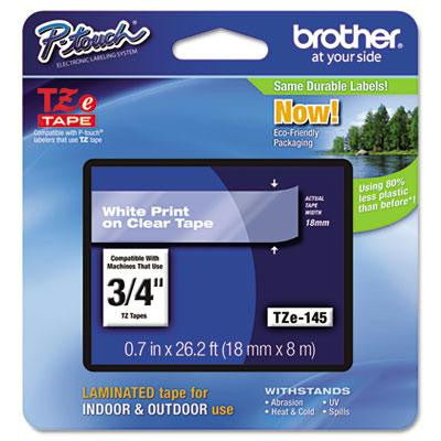 Brother P-Touch&reg; TZe Series Standard Adhesive Laminated Labeling Tape