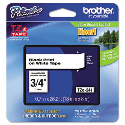 Brother P-Touch&reg; TZe Series Standard Adhesive Laminated Labeling Tape