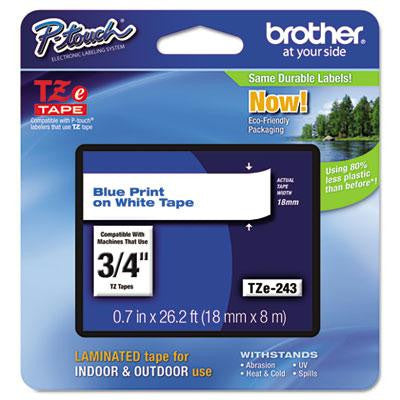 Brother P-Touch&reg; TZe Series Standard Adhesive Laminated Labeling Tape