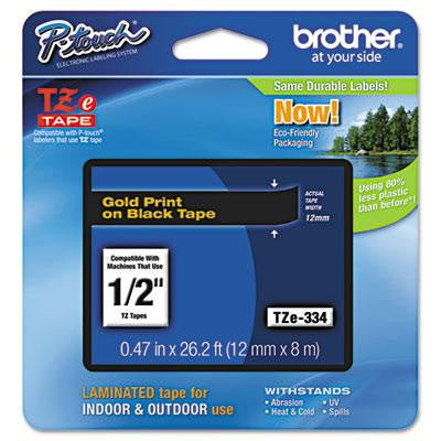 Brother P-Touch&reg; TZe Series Standard Adhesive Laminated Labeling Tape