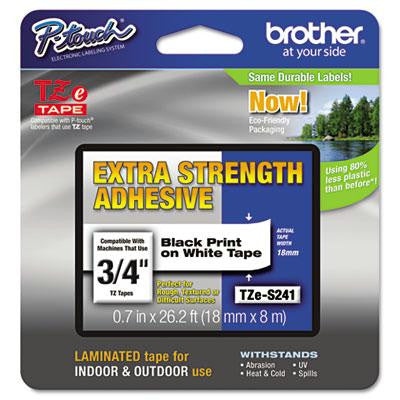 Brother P-Touch&reg; TZe Series Extra-Strength Adhesive Laminated Labeling Tape