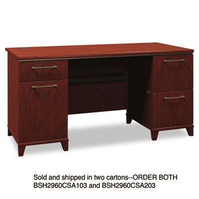 Bush&reg; Enterprise Collection Double Pedestal Desk