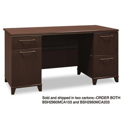 Bush&reg; Enterprise Collection Double Pedestal Desk