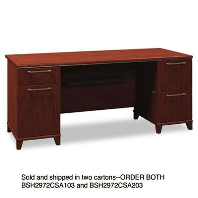 Bush&reg; Enterprise Collection Double Pedestal Desk