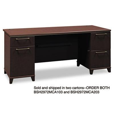 Bush&reg; Enterprise Collection Double Pedestal Desk