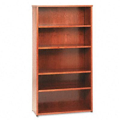 basyx&reg; BW Veneer Series Five-Shelf Bookcase