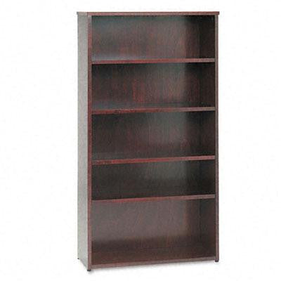 basyx&reg; BW Veneer Series Five-Shelf Bookcase