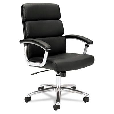 basyx&reg; VL103 Executive High-Back Leather Chair