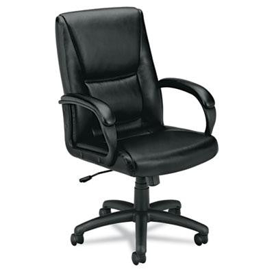 basyx&reg; VL161 Executive High-Back Leather Chair