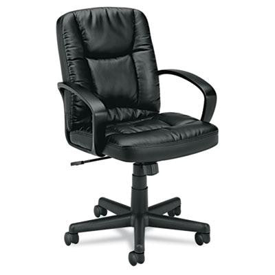 basyx&reg; VL171 Executive Mid-Back Leather Chair