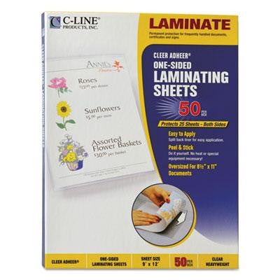 C-Line&reg; Cleer Adheer&reg; Self-Adhesive Laminating Film