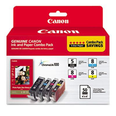 Canon&reg; 0628B027 Inks & Paper Pack