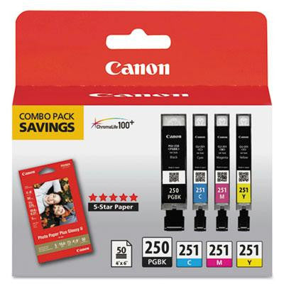 Canon&reg; 6497B004 Inks & Paper Pack