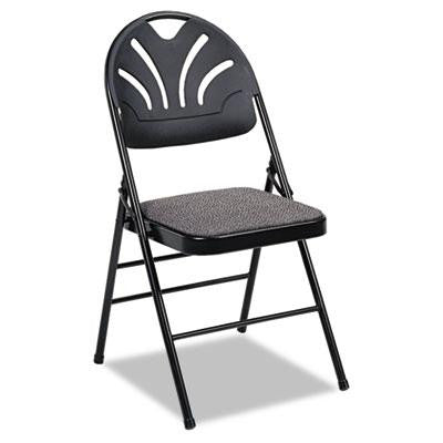 Cosco&reg; Fanfare&trade; Fabric Padded Seat & Deluxe Molded Back Folding Chair