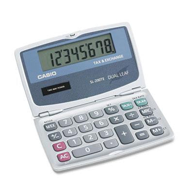 Casio&reg; SL200TE Handheld Foldable Pocket Calculator