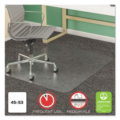 deflecto&reg; SuperMat Frequent Use Chair Mat for Medium Pile Carpeting