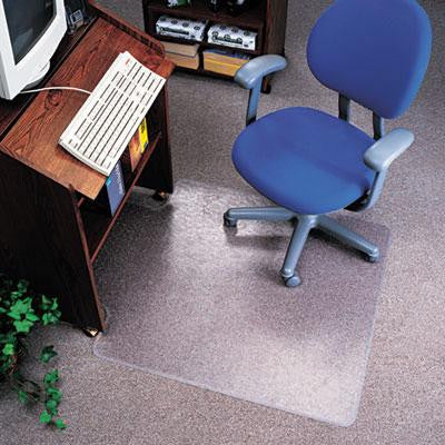 deflecto&reg; EconoMat&reg; Non-Studded Anytime Use Chairmat for Hard Floors