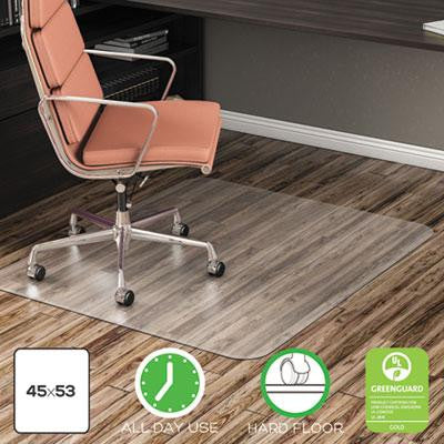 deflecto&reg; EconoMat&reg; Non-Studded Anytime Use Chairmat for Hard Floors