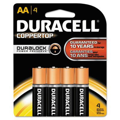 Duracell&reg; CopperTop&reg; Alkaline Batteries with Duralock Power Preserve&trade; Technology