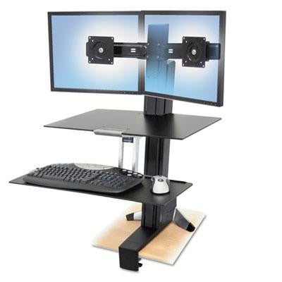 Ergotron&reg; WorkFit-S Sit-Stand Workstation