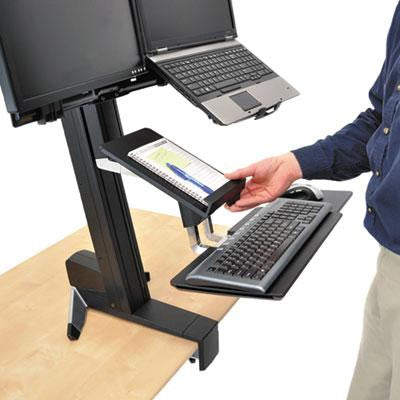 Ergotron&reg; WorkFit-S Tablet-Document Holder