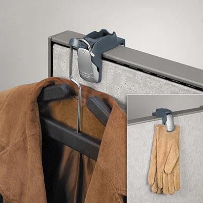 Fellowes&reg; Professional Series Partition Additions&trade; Coat Hook and Clip