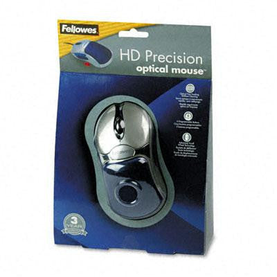 Fellowes&reg; HD Precision Five-Button Optical Gel Mouse