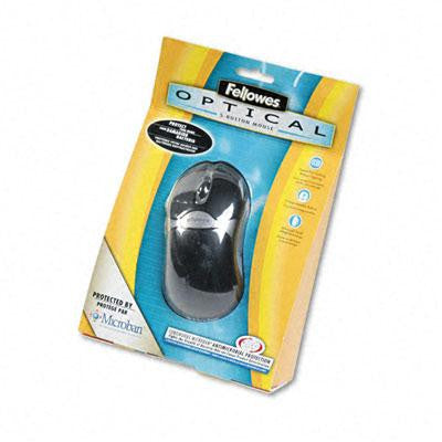 Fellowes&reg; Microban&reg; Five-Button Optical Mouse