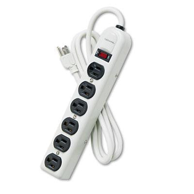 Fellowes&reg; Six-Outlet Metal Power Strip